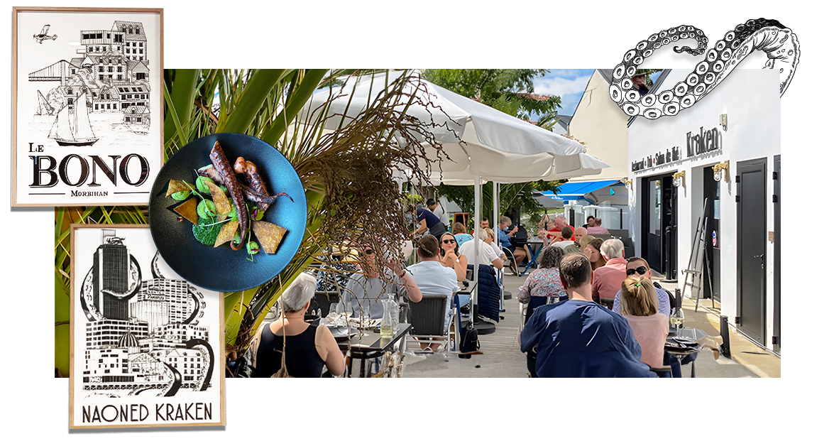 Le restaurant - Le Kraken - restaurant Le Bono - Restaurant terrasse Le Bono